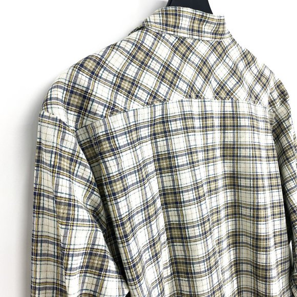 VOLCOM Workwear Fit for Comfort Plaid Long Sleeve Button Up Shirt Size L - Picture 14 of 16